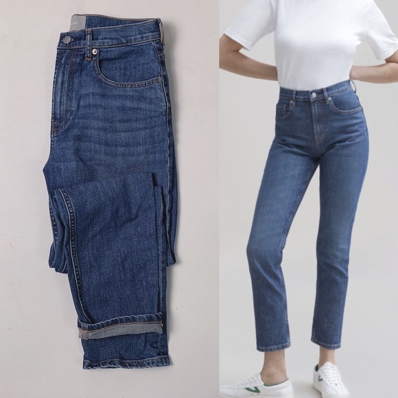 Everlane Denim - EVERLANE High Waist Cheeky Straight Jean